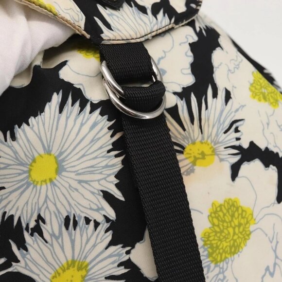 PRADA Backpack Nylon Black Silver Auth am9106 - Picture 12 of 16